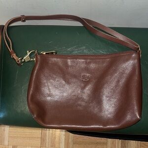 Il Bisonte Salina Brown Leather Crossbody/ Shoulder Bag